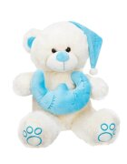 Puffy Friends Ursulet de plus cu semiluna Albastru 38 cm