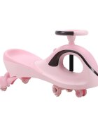 Qitong Masinuta fara pedale cu lumini si sunete Swing Car Roz