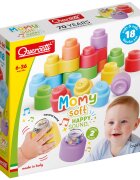 Quercetti Set constructie cu forme moi Momy Soft Happy Sound 18 piese