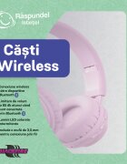 Raspundel Istetel Casti wireless Roz