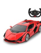 Rastar Masinuta cu telecomanda Lamborghini Sian Rosu 1:14
