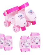 Rising Sports Set patine cu rotile si protectii Hello Kitty Marime 25-31 Roz