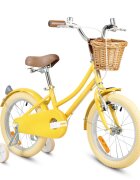 Rizz Jr Bicicleta cu roti ajutatoare si cos 16 inch Yellow