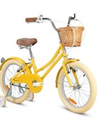 Rizz Jr Bicicleta cu roti ajutatoare si cos 20 inch Yellow