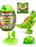 Smashers Figurina surpriza in ou Dino Jurassic Light-Up Verde