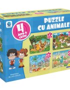 Smile Games Puzzle 4 in 1 Animale (8 12 16 24 piese)