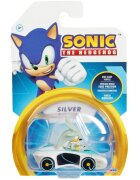 Sonic the Hedgehog Masinuta din metal cu masinuta Silver 1:64