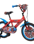 Spiderman Bicicleta cu roti ajutatoare Huffy Marvel 16 inch Rosu