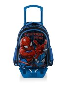 Spiderman Ghiozdan tip troller cu 2 compartimente