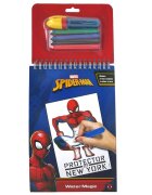 Spiderman Set pictura cu apa si 4 creioane cerate