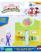 Spidey and His Amazing Friends Set de joaca cu figurina Spidey Supermarket F8361