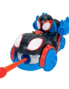 Spidey and His Amazing Friends Vehicul cu lansator de sageti si figurina Spin Negru