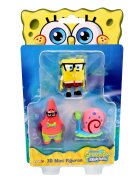 SpongeBob Set 3 mini figurine 3D SquarePants 3D