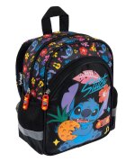 St Majewski Ghiozdan cu 1 compartiment Disney Stitch Aloha Negru