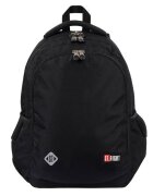 St Majewski Ghiozdan cu 3 compartimente 2 buzunare St.Right Black 46 cm Negru