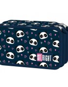 St Majewski Penar echipat cu 2 compartimente Love Panda Bleumarin