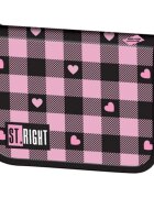 St Majewski Penar neechipat cu 1 compartiment si 2 extensii St Right Pink Checkered