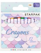 Starpak Creioane colorate cerate Mermaid 12 buc