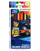 Starpak Creioane colorate Hot Wheels 12 buc