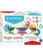 Starpak Finger paints cu 6 culori 40 ml