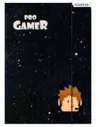 Starpak Mapa A4 cu elastic Pro Gamer Negru