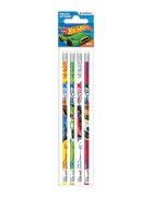 Starpak Set 4 creioane de scris cu radiera - Hot Wheels