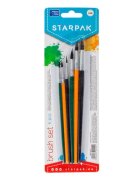 Starpak Set 6 pensule multicolore din par natural
