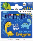 Starpak Set creioane cerate Dino 12 culori