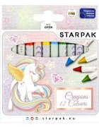 Starpak Set creioane cerate Unicorn 12 culori