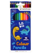 Starpak Set creioane colorate Dino 12 culori
