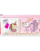 Starpak Set cu accesorii pentru scoala Unicorn Roz