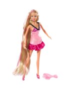 Steffi Love Papusa - Ultra Hair cu rochie roz deschis