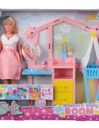 Steffi Love Set de joaca Camera bebelusului cu papusa si accesorii