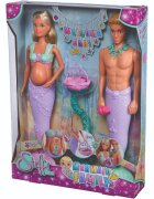 Steffi Love Set papusa sirena cu Kevin si bebelus