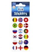 Stickerboo Abtibilduri forma steaguri nationale