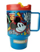 Stor Cana cu pai Disney Mickey Mouse 530 ml