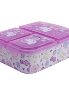 Stor Caserola pentru pranz cu 3 compartimente Hello Kitty
