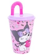 Stor Pahar cu pai Kuromi 430 ml