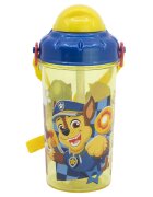 Stor Sticla din plastic cu pai Paw Patrol 465 ml