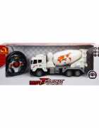 Suncon Camion cu betoniera si telecomanda 1:32 Alb