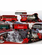 Suncon Locomotiva cu 4 vagoane si sina 22 piese