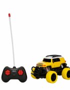 Suncon Masinuta cu telecomanda Mini Suv Galben-Alb 1:43