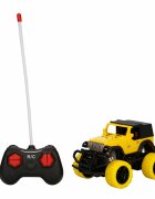Suncon Mini masinuta cu telecomanda si prelata 1:43 Galben