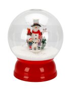 Sunman Glob de zapada cu lumini si muzica cu USB Om de zapada 30 cm