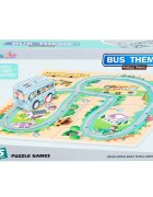 Sunman Joc si puzzle 2 In 1 Autobuz scolar
