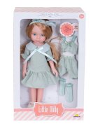 Sunman Papusa cu tinuta de schimb Little Milly Turcoaz 33 cm