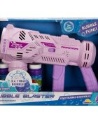 Sunman Pistol de facut baloane cu lumini si sunete Bubble Blaster Roz 236 ml