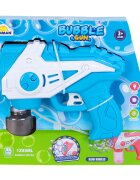 Sunman Pistol de facut baloane cu lumini si sunete Bubble Gun 160 ml Albastru
