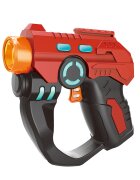 Sunman Pistol de jucarie cu lumini si sunete Space Patrol Rosu