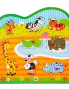 Sunman Puzzle din lemn Animale din natura 8 piese